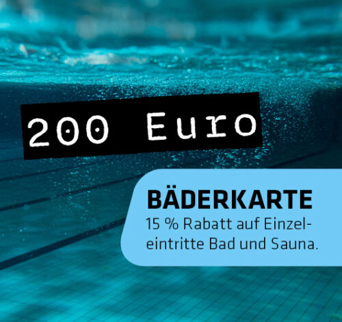 <div>Die Bäderkarte kann digital in einer Wallet gespeichert werden. 
</div><div>
</div><div><br></div><div>Auf Wunsch kann die Bäderkarte auf ein Armband übertragen werden womit ein direkter Zugang über das Drehkreuz möglich ist. Der Kauf eines Eintritts am Verkaufsautomaten ist dann nicht nötig.  
</div><div>
</div><div><b><br></b></div><div><b>Bitte beachten: Aktuell sind diese Bäderkarten nur in der Möllner Welle nutzbar!&nbsp;</b></div><div>
</div><div>
</div>